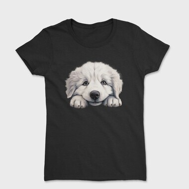 Great Pyrenees Peeking, Tricou Femei