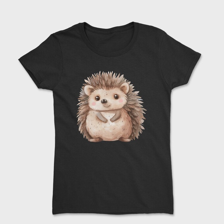 Hedgehog Cuddly Boho, Tricou Femei