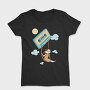Girl Swinging on a Cassette Tape, Tricou Femei