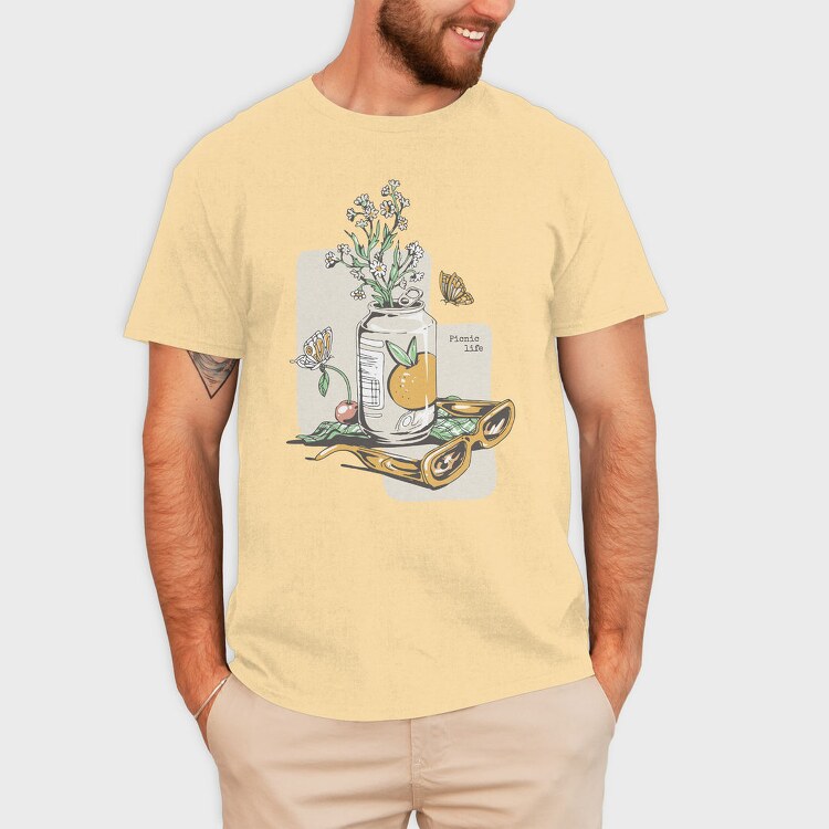 Picnic Life Spring, Tricou Barbati (Unisex)