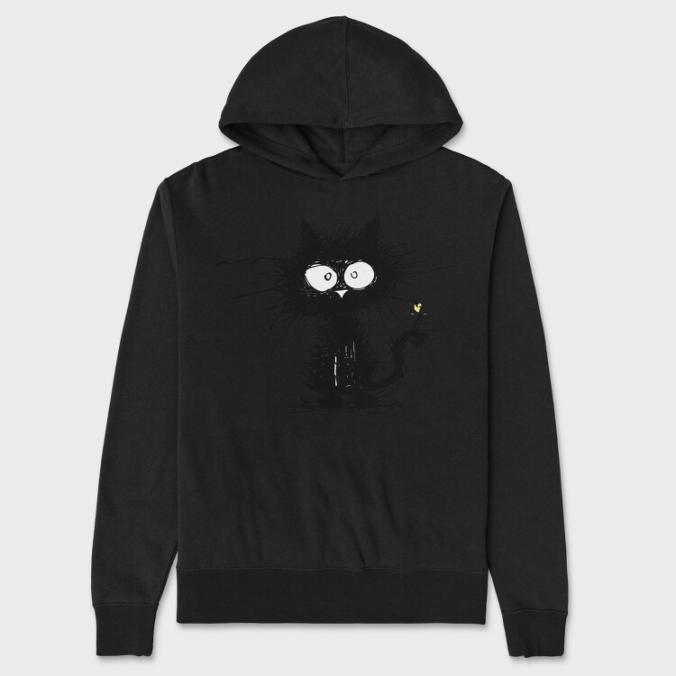 Black Cat Sublimation, Hanorac Oversize Barbati (Unisex)