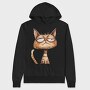 Grumpy Cat Face, Hanorac Oversize Barbati (Unisex)