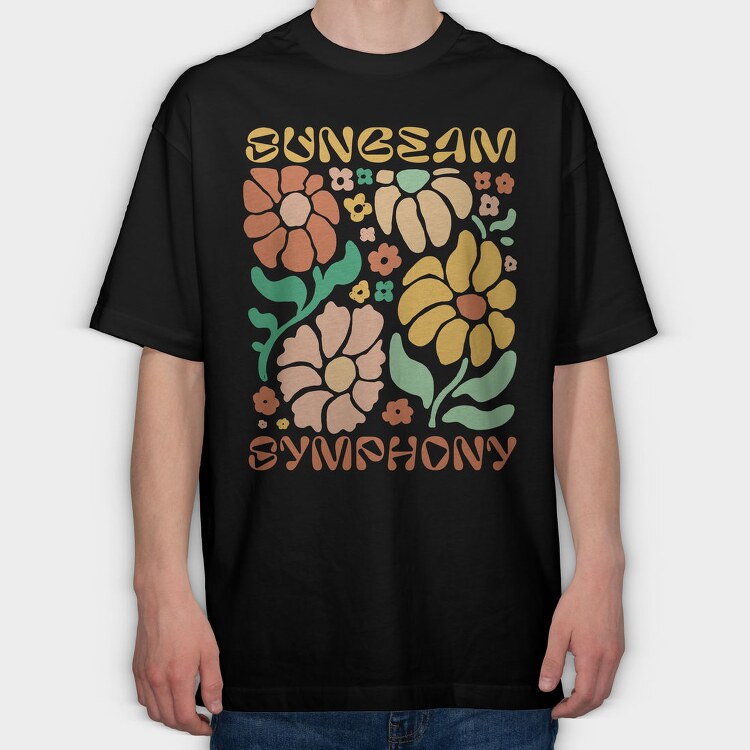 Sunbeam Symphony Spring, Tricou Oversize Barbati (Unisex)