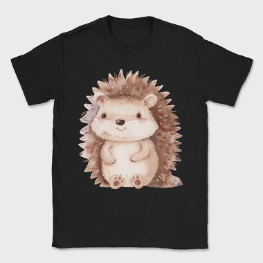 Hedgehog Cute Animal, Tricou Barbati (Unisex)