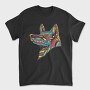 Huichol Colorful Wolf, Tricou Barbati (Unisex)