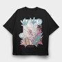 Fantasy Fairy In Flower Field Fairycore, Tricou Oversize Barbati (Unisex)
