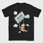Girl Swinging on a Cassette Tape, Tricou Barbati (Unisex)
