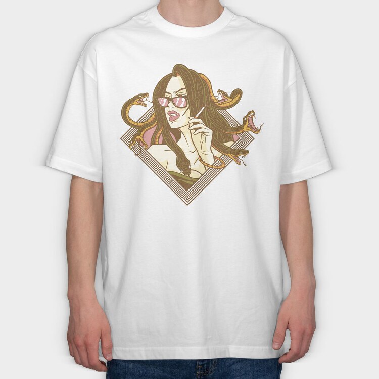Girl Snakes, Tricou Oversize Barbati (Unisex)
