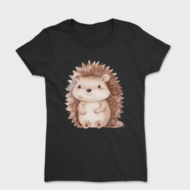Hedgehog Cute Animal, Tricou Femei