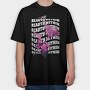 Glitter Fire Rose, Tricou Oversize Barbati (Unisex)