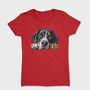 Greater Swiss Mountain Dog Peeking Face, Tricou Femei