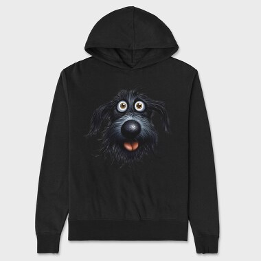 Black Dog Smile, Hanorac Oversize Barbati (Unisex)