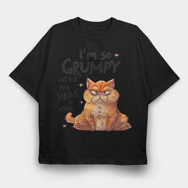 Grumpy Cat Issues, Tricou Oversize Barbati (Unisex)