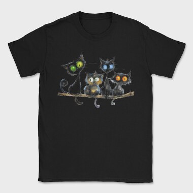 Black Feline Friends, Tricou Barbati (Unisex)