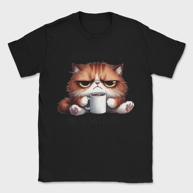 Grumpy Cat Morning, Tricou Barbati (Unisex)