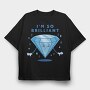 Brilliant Diamond I M So Brilliant Nc, Tricou Oversize Barbati (Unisex)