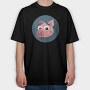 Piggy Bank Smile, Tricou Oversize Barbati (Unisex)
