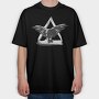 Crow Flying Triangle, Tricou Oversize Barbati (Unisex)