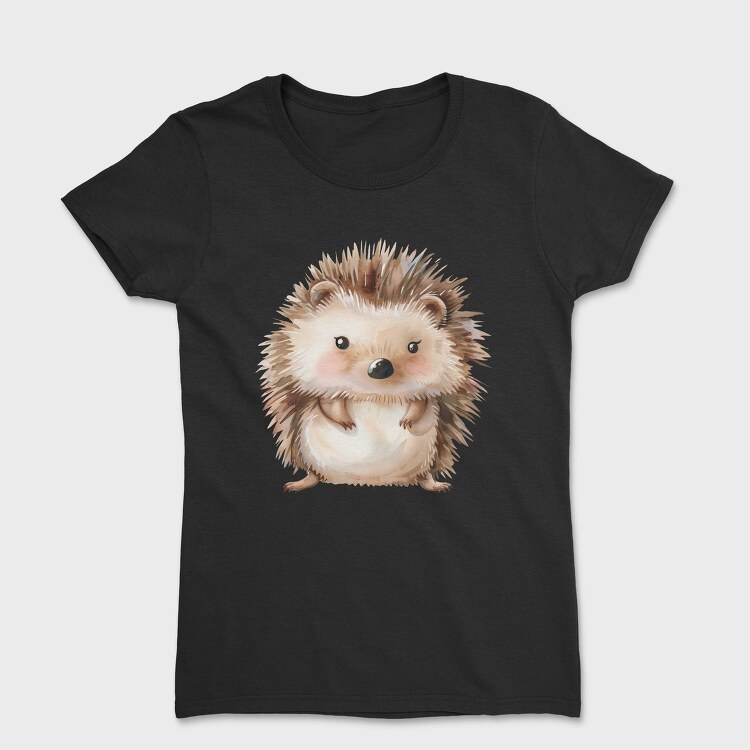 Hedgehog Cute Boho, Tricou Femei