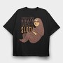 Human Sloth Quote Im A Sloth, Tricou Oversize Barbati (Unisex)