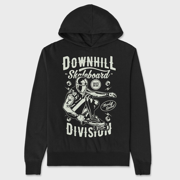 Downhill Skateboard Division, Hanorac Oversize Barbati (Unisex)