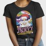 Trippy Christmas Santa, Tricou Femei