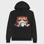 Grumpy Cat Morning, Hanorac Oversize Barbati (Unisex)