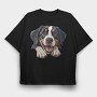 Greater Swiss Mountain, Tricou Oversize Barbati (Unisex)