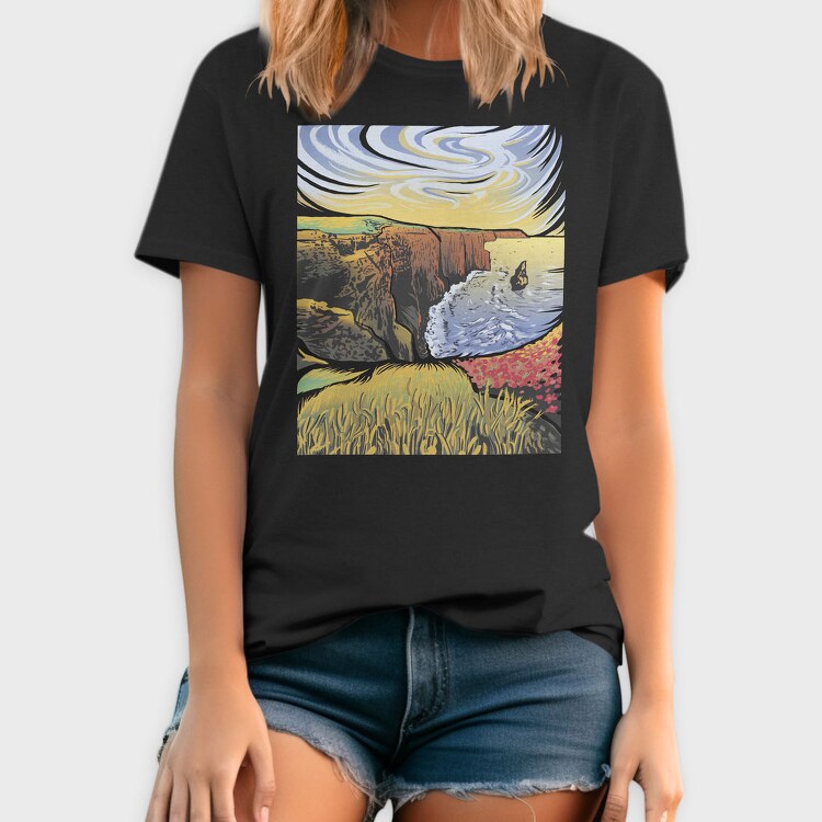 Cliffs Of Moher Landscape Nature, Tricou Barbati (Unisex)