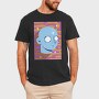 Trippy Face Retro Background, Tricou Barbati (Unisex)