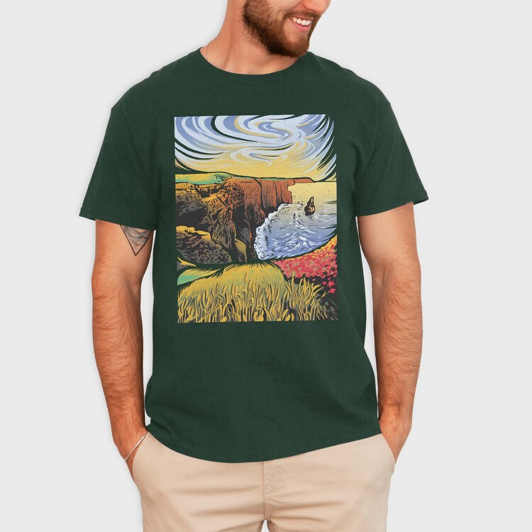 Cliffs Of Moher Landscape Nature, Tricou Barbati (Unisex)