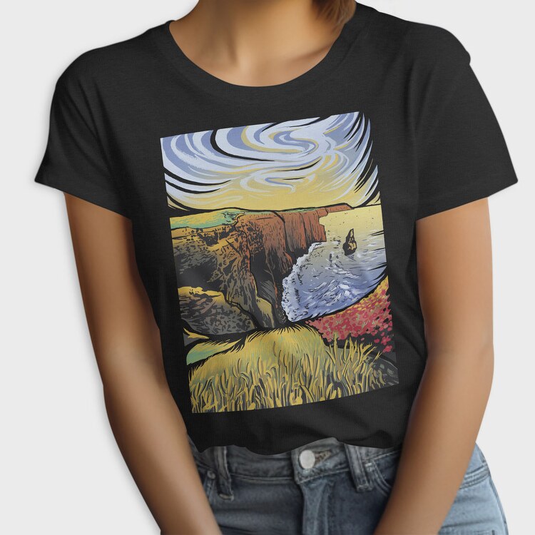 Cliffs Of Moher Landscape Nature, Tricou Femei