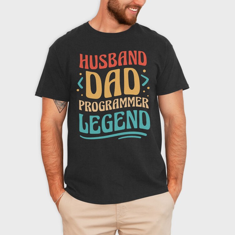 Husband Dad Programmer, Tricou Barbati (Unisex)