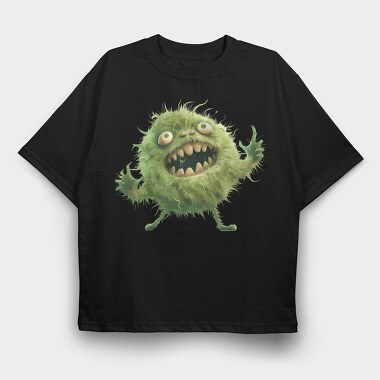 Green Monster Eyes, Tricou Oversize Barbati (Unisex)