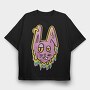 Trippy Melting Bunny, Tricou Oversize Barbati (Unisex)