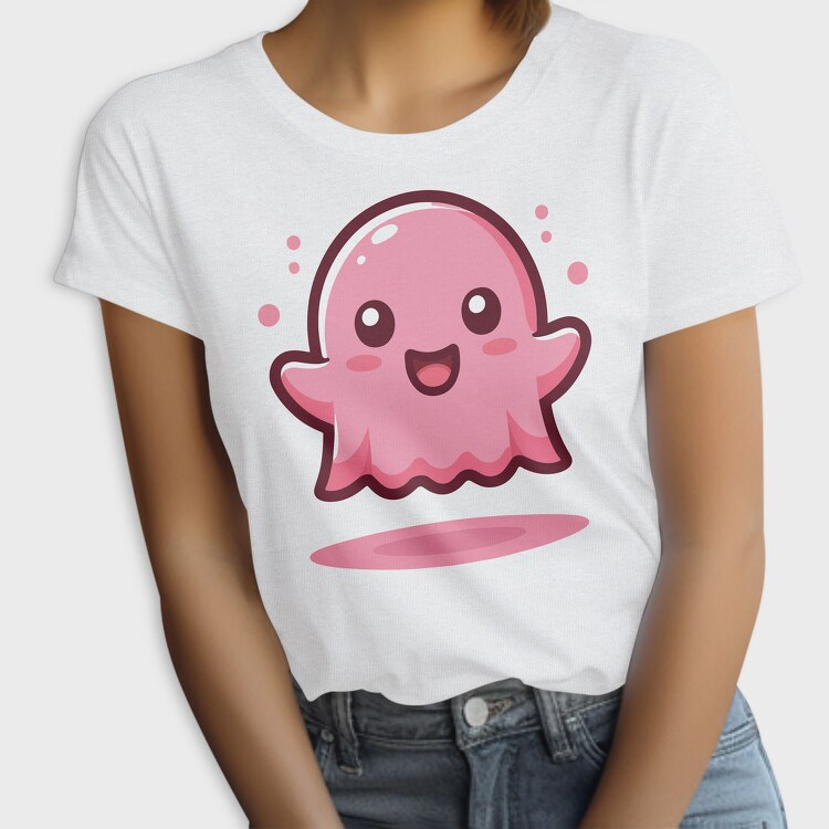 Bubbly Pink Ghost, Tricou Femei