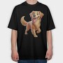 Happy Golden Smile, Tricou Oversize Barbati (Unisex)
