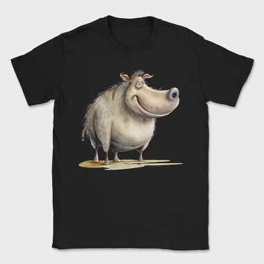 Happy Hippo Smiles Up, Tricou Barbati (Unisex)