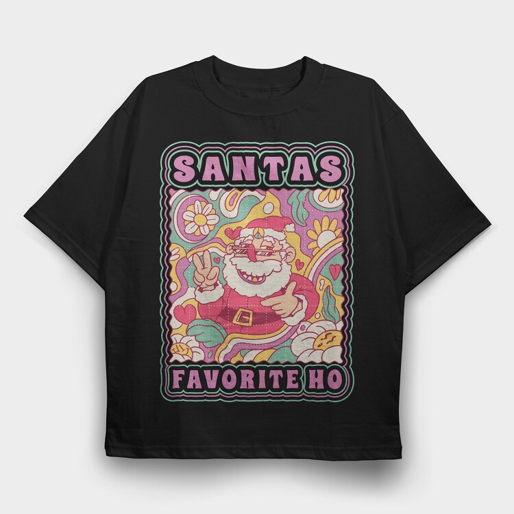 Trippy Santa Sho, Tricou Oversize Barbati (Unisex)