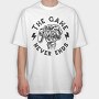 Funny Gaming Quote Skeleton Hand, Tricou Oversize Barbati (Unisex)