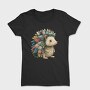 Hedgehog Patchwork Clipart, Tricou Femei