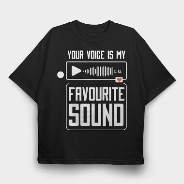 Favorite Sound, Tricou Oversize Barbati (Unisex)