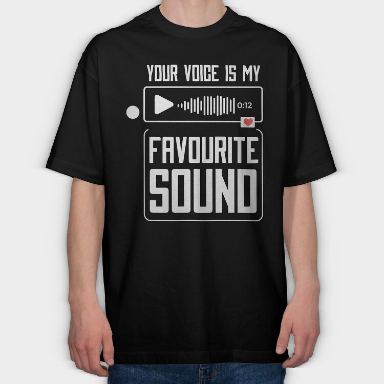 Favorite Sound, Tricou Oversize Barbati (Unisex)