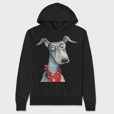 Greyhound Bandana, Hanorac Oversize Barbati (Unisex)
