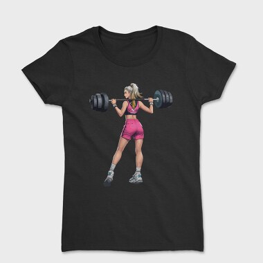 Girl Lifting Weights, Tricou Femei
