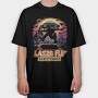 Trippy Skateboard Ufo Laserflip Skate, Tricou Oversize Barbati (Unisex)