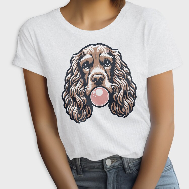 Cocker Spaniel Chewing Gum, Tricou Femei