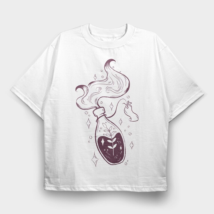 Floral Magic Potion, Tricou Oversize Barbati (Unisex)