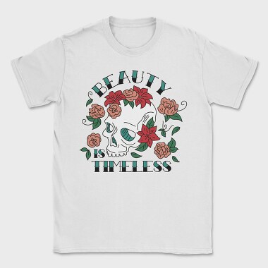 Floral Skull Nature Beauty Is Timeless Tote, Tricou Barbati (Unisex)