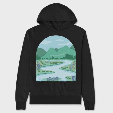 Flower Meadow, Hanorac Oversize Barbati (Unisex)